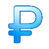 💰 Эмодзи «Синие буквы и иконки» для Telegram
