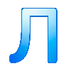🔵 Эмодзи «Синие буквы и иконки» для Telegram