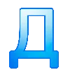 🔵 Эмодзи «Синие буквы и иконки» для Telegram