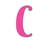 Стикер 7 Pink letters