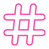 Стикер 39 Pink letters