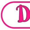 Стикер 47 Pink letters
