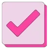 Стикер 16 Pink letters