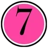 Стикер 12 Pink letters