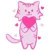 Стикер 36 Pink letters