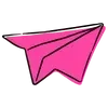 Стикер 18 Pink letters