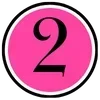 Стикер 10 Pink letters