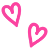 Стикер 28 Pink letters