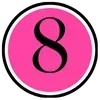 Стикер 13 Pink letters