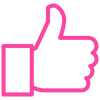 Стикер 40 Pink letters