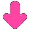 Стикер 15 Pink letters