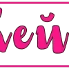 Стикер 56 Pink letters