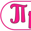 Стикер 55 Pink letters