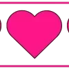 Стикер 59 Pink letters