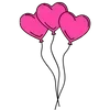 Стикер 26 Pink letters