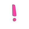 Стикер 45 Pink letters