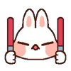 Стикер 4 Rabbit Emoji