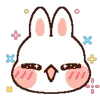 Стикер 6 Rabbit Emoji