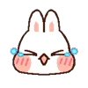 Стикер 2 Rabbit Emoji