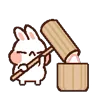 Стикер 25 Rabbit Emoji