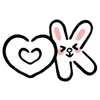 Стикер 51 Rabbit Emoji