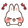 Стикер 5 Rabbit Emoji