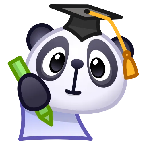 Стикер 18 🙈 Panda Emoji - эмоджи пандочки