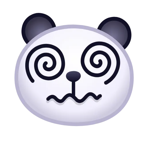 Стикер 13 🙈 Panda Emoji - эмоджи пандочки