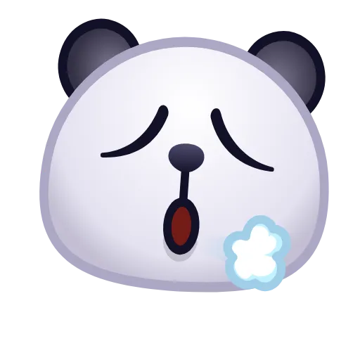 Стикер 14 🙈 Panda Emoji - эмоджи пандочки