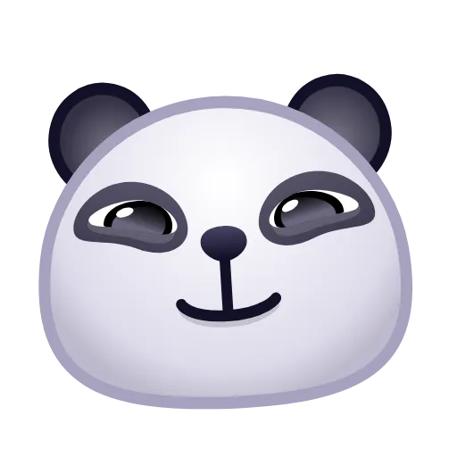 Стикер 5 🙈 Panda Emoji - эмоджи пандочки