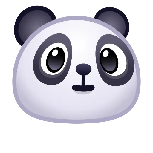 Стикер 2 🙈 Panda Emoji - эмоджи пандочки