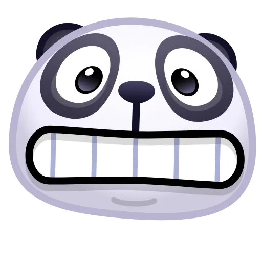 Стикер 11 🙈 Panda Emoji - эмоджи пандочки