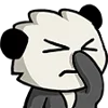Стикер 7 Panda Emoji