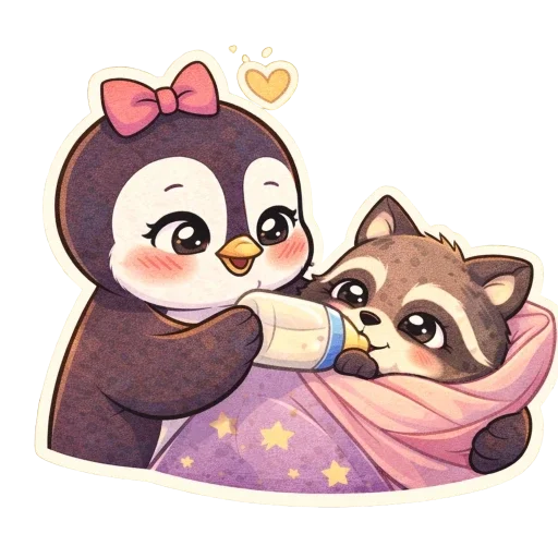 🐧 Стикер «Pandas Life» для Telegram