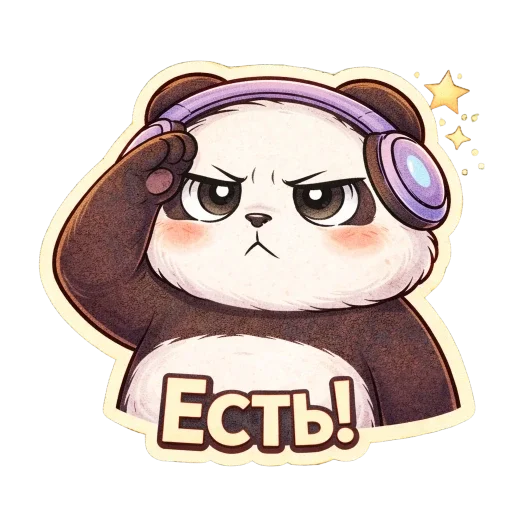 🫡 Стикер «Pandas Life» для Telegram