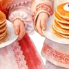 🥞 Эмодзи «Старославянский шрифт, иконки к Масленице» для Telegram