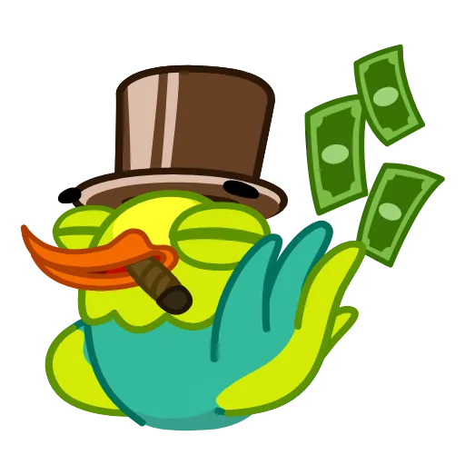 🤑 Эмодзи «Paradise Bird» для Telegram