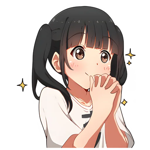 🥰 Стикер «Парка тян» для Telegram