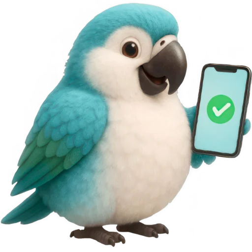 ✅ Стикер «Попугай Сан» для Telegram
