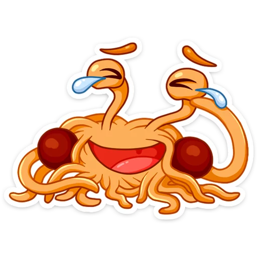 Стикер 8 Spaghetti Monster