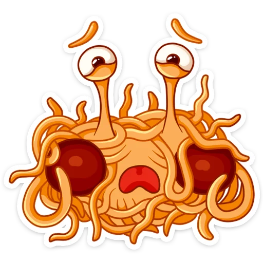 Стикер 12 Spaghetti Monster