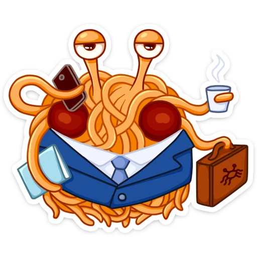 Стикер 16 Spaghetti Monster