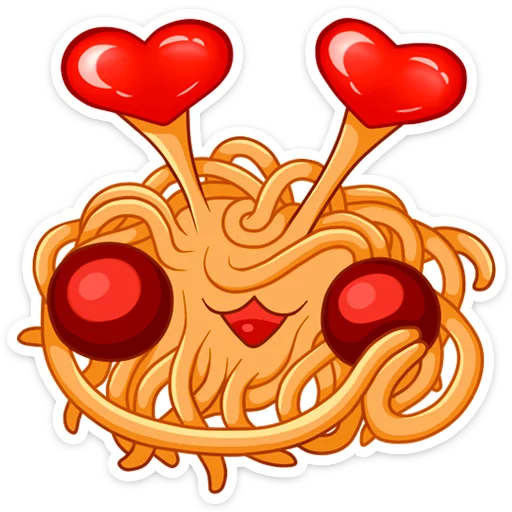Стикер 17 Spaghetti Monster