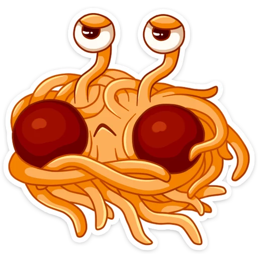 Стикер 18 Spaghetti Monster