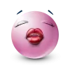 Стикер 58 Pastel Pink Face