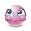 Стикер 53 Pastel Pink Face