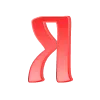 Стикер 43 Славянский Алый