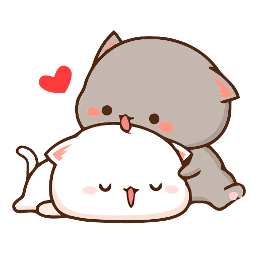Стикер 37 Peach Cat
