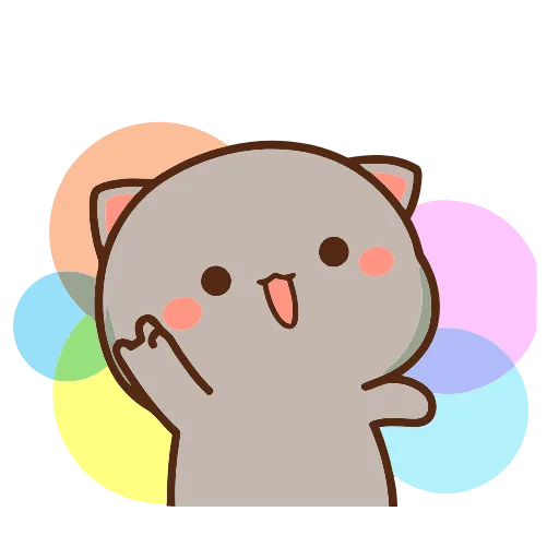 Стикер 9 Peach Cat