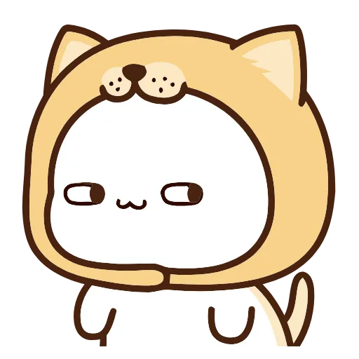 Стикер 10 Peach Cat